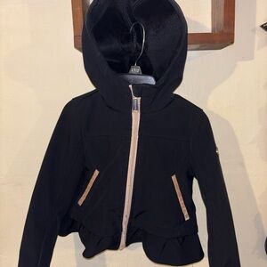 Michael Kors Black Kids Jacket with Gold Accents